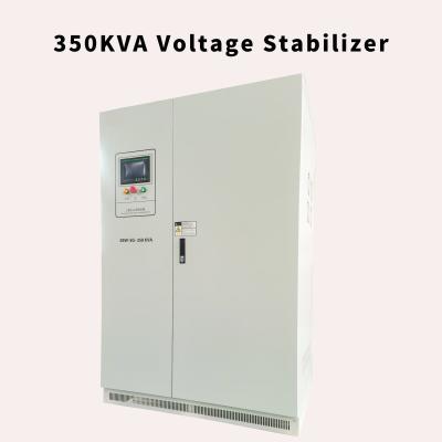 China Customized Pure Copper Wire Three Phase Voltage Stabilizer with 0.9 Power Factor 260V~430V  350KVA Industrial Regulator zu verkaufen