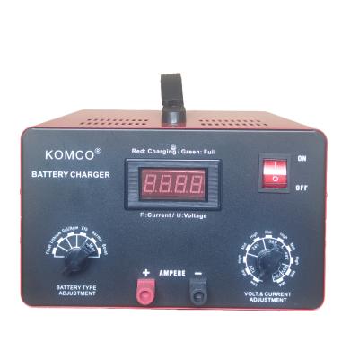 China Cargador de baterías multivariado ajustable 12v con desulfator de pantalla LCD inteligente para automóviles en venta