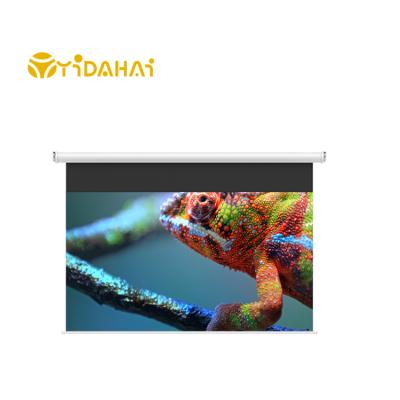 China Frame Fabulus 100 Inch Electric Anti Color Light Curtain for sale