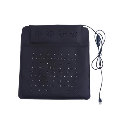 China USB/DC USB Rope Mesh Ventilation Cushions Air Deflector Car Seat Heater Element Mat Breathable Resting Mat Car Cushion for sale