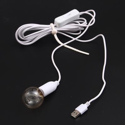 China USB Outdoor Smart Hanging Lamp LED Light Bulb Stepless Brightness Switch LED Bulb For Adapter Power Bank for sale