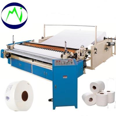 China Product JRT Rolls Paper Tissue Rewinding And Slitting Machine With Embossing Unit For JRT/Hand Towel for sale