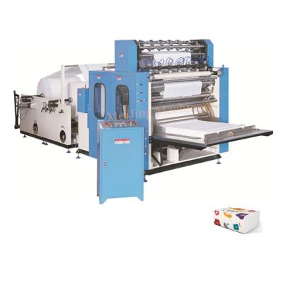 China Production of Meijing Brand V Folding Hand Towel Tissue Paper Folding Model Automatic Tissue Paper Folding Embossing Machine for sale