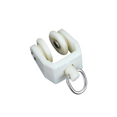 China Durable Rail Glider Wheels Accessories Roller Track Pulley Track Curtain Supplies for sale