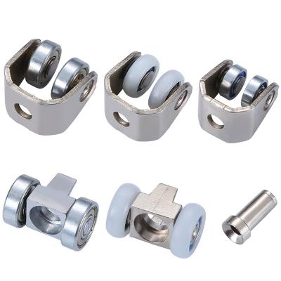 China Durable Two Bearing Plastic Pulley Plastic Roller Bearing Wheel For Curtain for sale