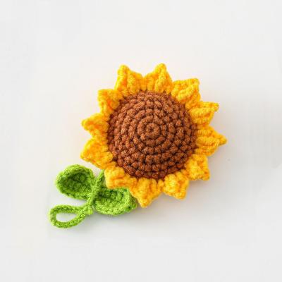 China Handwoven Series Teacher's Handwoven Sunflower Ornament SUNFLOWER Day Graduation Season Student Accessories Pendant for sale