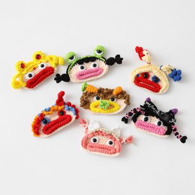 China Ornament Handmade Ugly And Cute Girl Accessories Big Mouth Semi-finished Funny Barrettes Clip Blow Photography Artifact for sale