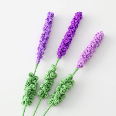 China Wool Chat Hot Sale Products Provence Oriental Wool Lavender Purple Soft Romantic Bouquet for sale