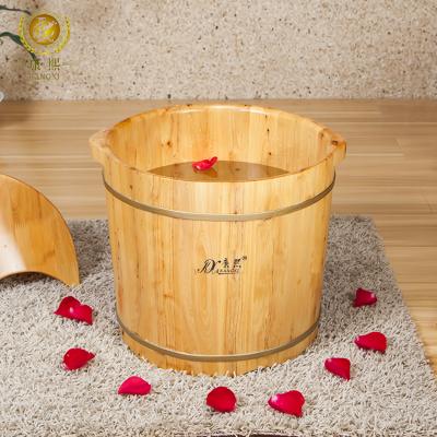 China Eco-friendly Cedar Foot Spa Wooden Tub For Foot Tub Foot Bucket Foot Bath Wooden Soaking Barrel for sale