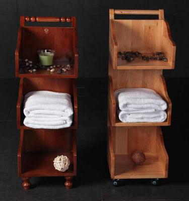 China Simple Solid Wood Spa Trolley Bar Handmade Wooden Trolley for sale