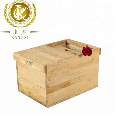 China Sustainable Cedar Rice Box Strong Rice Wooden Barrel for sale