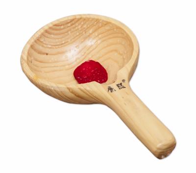 China Different Types of Pocket Spoon Viable Durable Cedar Wood Scoop for sale