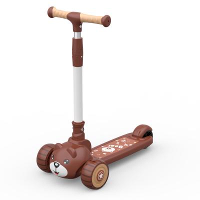 China Multifunctional plastic three-in-one children's scooter can sit and slide the height of the single-foot scooter can be adjusted for sale