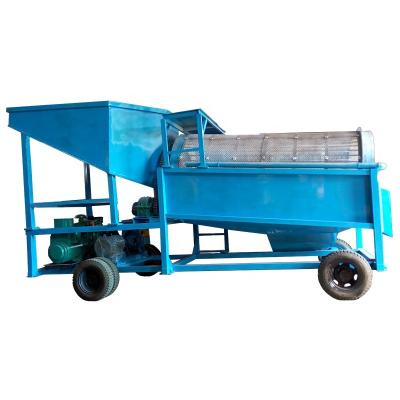 China Gold washing and screening high efficiency gold trommel screen with large capacity for sale