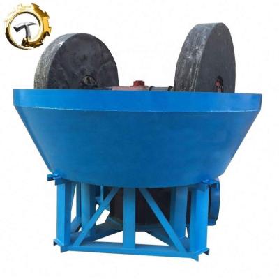 China Mineral Processing Small Scale Gold Mining Equipment 2 TPH Rock Gold Processing Plant With Jaw Crusher, Wet Pan Mill, Gold Shaking Table for sale