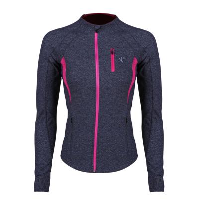 China Anti-Wrinkle OEM Style New Full Length Yoga Tops Women Sports Quick Dry Long Sleeve Sweatshirt For Running Fitness Zipper Jacket for sale