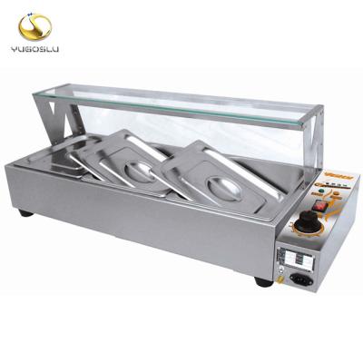 China ~220V 50HZ 1.8KW Commercial Buffet Equipment Stainless Steel Bain Marie Electric Food Warmer for sale