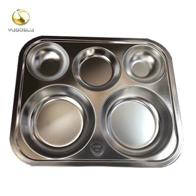 China NEW China Supplier Manufacture Factory Price Amazon Stainless Steel Viable Free Shipping Wholesale Rectangular Dinner Dish for sale