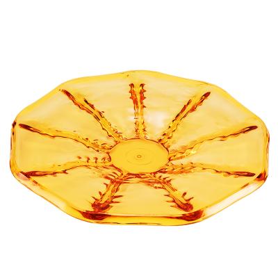 China Stocked Arts Fruit Bowl KTV Bar Snack Dish Acrylic Creative Dish Wedding Compote for sale