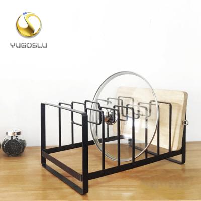 China Viable Simple Metal Furniture For Multiple Compartment Jar Lid Storage Rack for sale