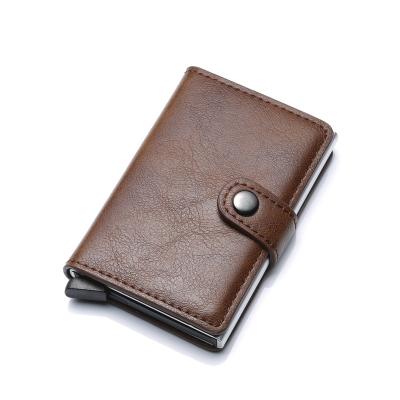 China Fashion 2021 Newly Branded Customized Fashion Cheap Slim Men's PU Shorts Leather Wallet for sale