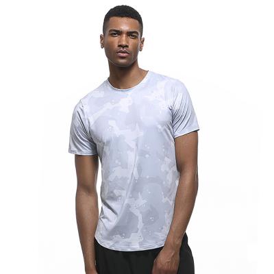 China Tee 2021 New Arrival Men's Sports Quick Dry Graphic Tee Fitness T-shirt Mens Clothing Breathable Workout Top Athletic T-shirts for sale