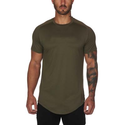 China Custom High Quality Men's Short Sleeve Sports T-shirt Fitness Gym Wear Breathable Quick Dry T-shirts for sale