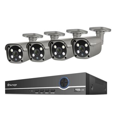 China Techage Products 8CH 1080P Network Hot Built-in Video Recorder 5MP Full HD 2 Way Audio Camera Nvr Kit Poe System Poe Siren CCTV Camera Kit for sale