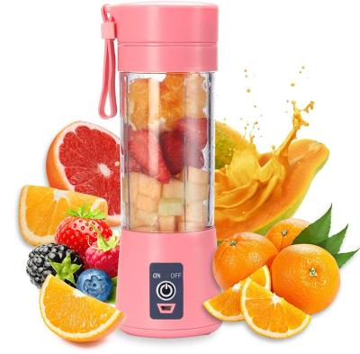 China 380ML Outdoor Mini Blenders Usb Rechargeable Personal Portable Fruit Juice Cup Electric Mini Portable Juice Cup for sale