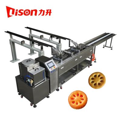 China Snack Factory Small Scale Cream And Jam Filling Cookie Squeezing Machine for sale