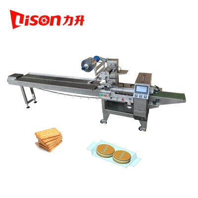 China Products PP Material Packaging Type Servo Motor Biscuit Food Flow Packaging Machine for sale