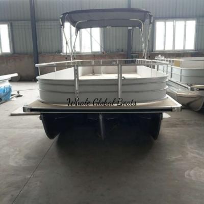 China Large Pontoon 10m Aluminum Single Passenger Boat Pontoon Cruiser for sale