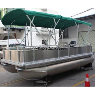 China Single Aluminum Pontoon Aluminum Boat for sale