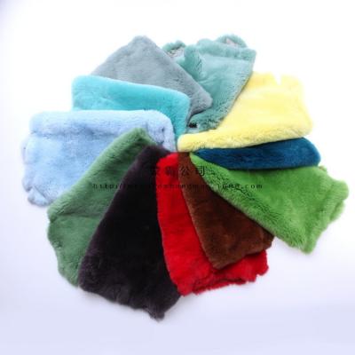 China Real Soft Thick Hair Rex Rabbit Hide Fur Skin for sale