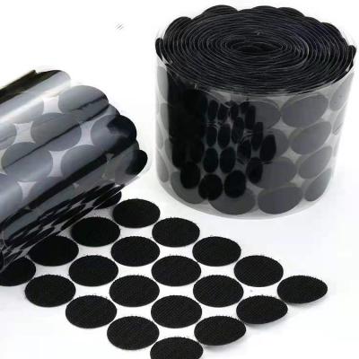 China Factory Direct Sales Dots Adhesive Hook And Loop Dots Reusable White Sticky Injection Hook And Loop Die Cut Viable for sale