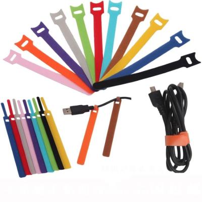 China Sustainable Top Brand High Quality Reusable Hook And Loop Cable Ties Nylon Fastening Tie for sale