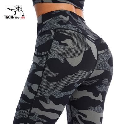 China Breathable custom women butt crack! crack! fitness leggings butt crack! crack! gym leggings yoga pants leggings for sale