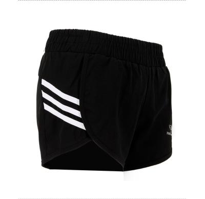 China Women's 2021 hot sale high quality breathable yoga wear three stripe design gym girls sports quick-drying boxer shorts for sale