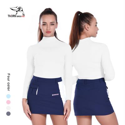 China Breathable Custom Labeling Collar Yoga Wear Shirt Workout Clothes Women's Sports Tops Running Quick-drying Long Sleeve for sale