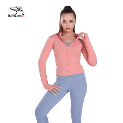 China Summer Customized Breathable Sport Coat Breathable Workout Sets Outerwear For Women for sale