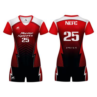 China Sports Play 2019 Hot Sale China Customize New Design Dri Customized Latest Women And Men Volleyball Jersey Uniform for sale