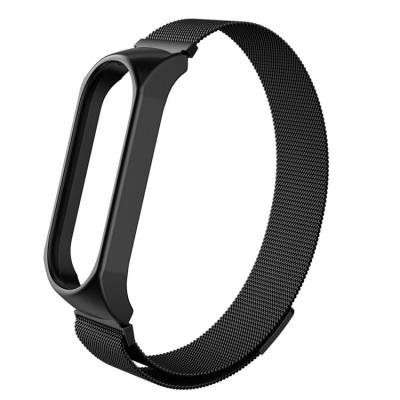 China Stainless Steel Metal Strap For MI Band 5 Wristband 4 3 6 For Xiaomi MI Band 5 4 3 Stainless Steel Mesh Belt Sport Smart Watch Band Miband 5 for sale