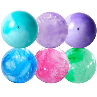 China Toy Yexi Wholesale Rhythmic Gymnastics Inflatable Ball PVC Customized Colorful Rainbow Gym Pilates Ball Inflatable Cloud Yoga Ball AQ8M805 Te koop