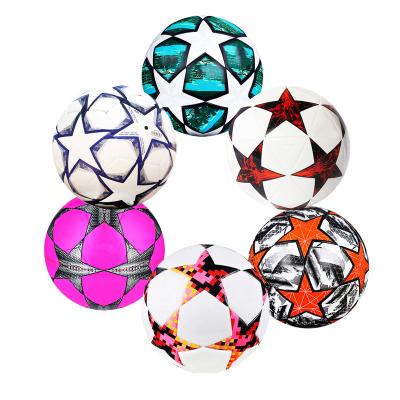 China Custom Printing Thermal Bonding Soccer Training AQ8T905 PU Logo Soccer Ball Size 5/4/3 Match Football Match.training.promotion Yexi Word for sale