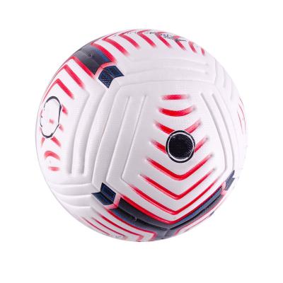 China Custom Logo Soccer Ball Size 5/4/3 Official Match.training.promotion Football Match.training.promotion Logo Soccer Ball Seamless Thermal Bonded PU TPU AQ8T877 Red for sale