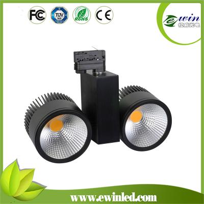 China high quality 50w led cob track light rail light AC85-265V led COB light source white/black color 500 for sale