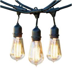 China 37.5 Foot S14 Outdoor Patio Globe String Lights-Set of 25 Clear S14 Edison Bulbs for sale