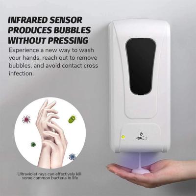 China Rechargeable Automatic Touchless Hand Soap Dispenser Sensor Wall Mount Pump Liquid Infrared Soap Dispenser for sale