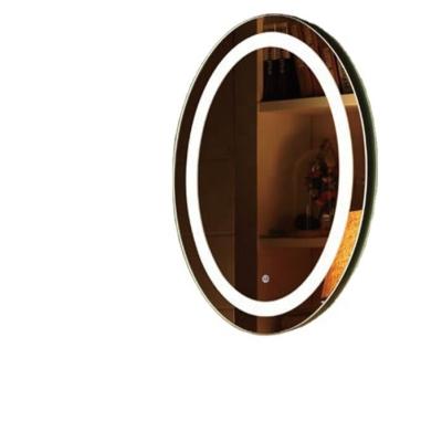 China 8mm Led Bathroom Round Decorative Metal Frame Mirror for sale