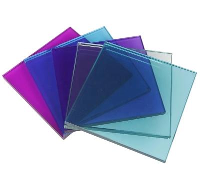 中国 3-19mm White Green Brown 	Reflective Laminated Glass Tempered Glass For Buildings 販売のため